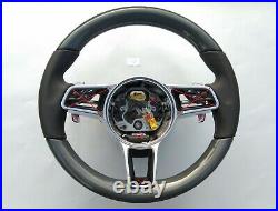 PORSCHE 911 BOXSTER CAYENNE MACAN PANAMERA CARBON / NAPPA STEERING WHEEL heated