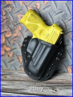 Pancake Style Boltaron Forward Cant OWB Gun Holster Belt Slide