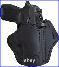 Premium Leather OWB Holster for P320c, HK VP9sk & Compact Firearms Right Hand