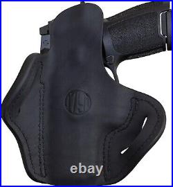 Premium Leather OWB Holster for P320c, HK VP9sk & Compact Firearms Right Hand