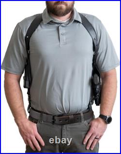 Premium Leather Shoulder Holster for Concealed Carry Right Hand Adjustable Premium Leather Shoulder Holster for Concealed Carry Right Hand Adjustable