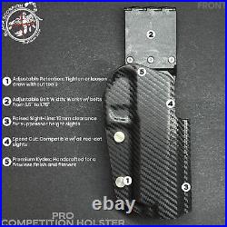 Pro Competition Holster OWB Kydex fits Heckler and Koch VP9 3Gun IPSC USPSA