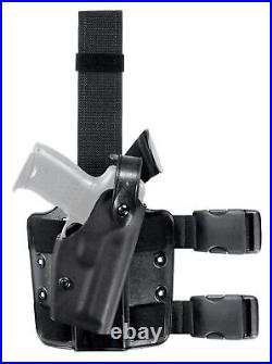 Safariland 6004 SLS Thigh Holster, STX TAC Black, Right Hand H& 6004-9321-121