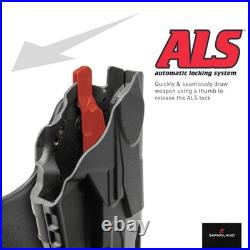 Safariland 7360-7TS ALS/SLS Mid-Ride Duty Holster H&K P30L BKL RH