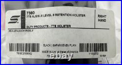 Safariland 7360 ALS/SLS 7TS Level 3 RH Plain Black Duty Holster for H&K VP9 Safariland 7360 ALS/SLS 7TS Level 3 RH Plain Black Duty Holster for H&K VP9