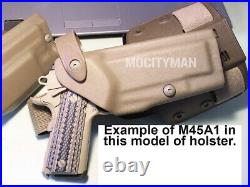 Safariland Coyote RH Holster Leg Shroud For Operator Colt M45A1 Pistol No Light