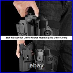 Secure Tactical Drop Leg Holster with Quick Release Fits Glock, SIG, Beretta