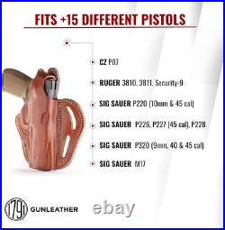 Sig P320 Thumb Break Holster Leather & Lifetime Assurance Sig P320 Thumb Break Holster Leather & Lifetime Assurance