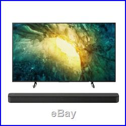 Sony KD-55X750H 55-inch 4K UHD HDR Smart LED TV (2020 Model) and HT-S100F Bundle