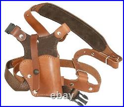 Sportsman's Chest Holster for H&K semi autos Brown Leather. Made in the USA