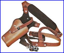 Sportsman's Chest Holster for H&K semi autos Brown Leather. Made in the USA