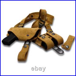 Suede Leather Shoulder Holster Custom Fit, H&K P30 SK 9mm 3.27'' Barrel #1203#