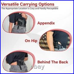 Sweat-Proof IWB Holster Durable Faux Leather for Comfortable Everyday Carry