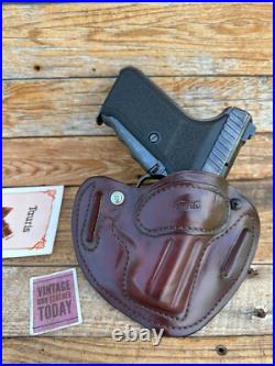 TAURIS High Ride Brown Leather Holster For Heckler Koch H&K P7M8 P7M13 TAURIS High Ride Brown Leather Holster For Heckler Koch H&K P7M8 P7M13