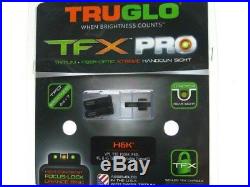TRUGLO Fiber Optic TFX PRO Front Sight System For H&K VP9 VP40 P30 P30SK P30L 45