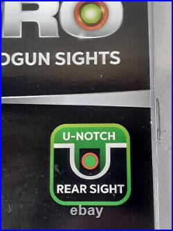 TRUGLO TFX Pro Sight Set with Orange Front Dot Outline Fiber Optic Green