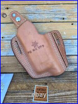 Tex Shoemaker Brown Leather Holster For H&K HK VP9 with TLR1 X200 X300 Light