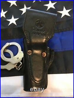Tex Shoemaker HA 62 Black Basketweave Leather Duty Holster Fits USP 45