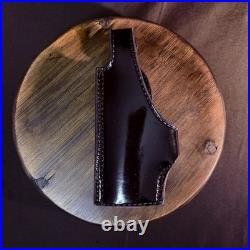 Tex Shoemaker HK P7M8 Holster NOS Duty Holster 63 LH OWB Hi-Gloss Black Leather