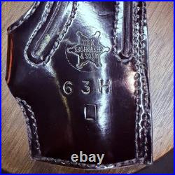 Tex Shoemaker HK P7M8 Holster NOS Duty Holster 63 LH OWB Hi-Gloss Black Leather