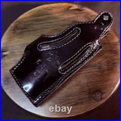 Tex Shoemaker HK P7M8 Holster NOS Duty Holster 63 LH OWB Hi-Gloss Black Leather