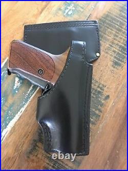Tex Shoemaker NJ 63 Plain Black Police Duty Holster P7M8 P7M13 Leather Lined