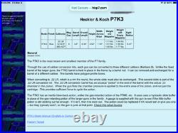 Thad Rybka holster H&K P7 K3 380/32/22 super rare find