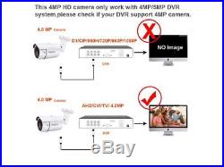 Tmazon 2560x1440 4CH AHD 4.0MP Home Security CCTV System 5-in-1 DVR Camera
