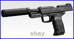 Tokyo Marui Airsoft Gas Powered HK45 Tactical Black H&K With Silenther