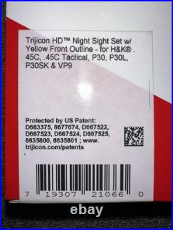 Trijicon HD Night Sight Set For Heckler & Kock Pistols