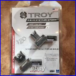 Troy 45 Degree Offset Folfing BattleSight Set HK Front & Rear DI-Optic Rear- New