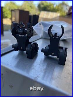 Troy Fold Up Sights Both Front And Rear Incl H&K Style Tritium Front Sight