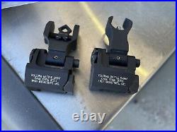 Troy Fold Up Sights Both Front And Rear Incl H&K Style Tritium Front Sight