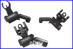 Troy Ind 45 Degree BattleSight Offset Set HK Front, Round Rear Black for HK