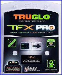 Truglo TFX Pro Day/Night Sight Set H&K 45 VP9 VP40 P30 P30SK P30L Fiber Optic