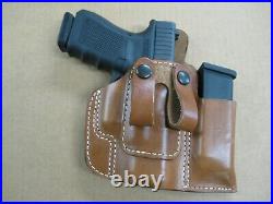 USA Leather Belt Loop IWB Combo Holster / Mag Pouch CCW For. Choose Gun 3