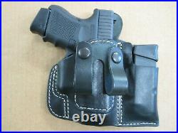 USA Leather Belt Loop IWB Combo Holster / Mag Pouch CCW For. Choose Gun 3