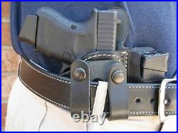 USA Leather Belt Loop IWB Combo Holster / Mag Pouch CCW For. Choose Gun 3