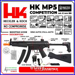 Umarex H&K MP5 Competition Kit AEG BB Airsoft Rifle with BBs & Charger & Battery