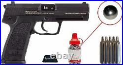 Umarex HK Heckler & Koch USP. 177 CO2 Air Pistol BB with 5xCO2 Tanks and 1500 BBs