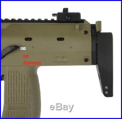 Umarex USA H&K MP7A1 Gas Blowback Airsoft Gun by KWA, Dark Earth/Tan SMG FDE GBB