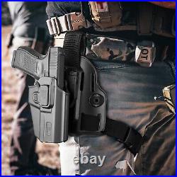 Universal Level II Tactical Drop Leg Holster Fits 100+ Pistols, Right-Handed