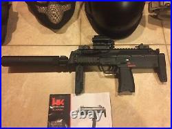 Used! UMAREX Heckler & Koch HK MP7 Gas Blowback Airsoft SMG PDW by KWA + Extras