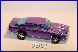 Vintage Hot Wheels Redline 1968 Custom Barracuda H. K. Purple With Purple Int