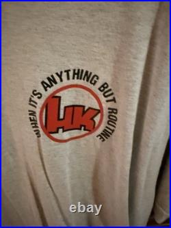 VTG Heckler & Koch Lives Are At Stake Leave Nothing To Chance Gun NRA T-Shirt XL