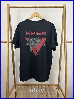 VTG Kriss Gun Rifle Machine Gun Vector NRA Promo T-Shirt Size XL