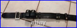 VTG Leather El Paso Bluemel Black Ammo Belt 44 Long with H-K-S 103 MED Ships Free