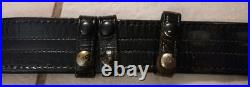 VTG Leather El Paso Bluemel Black Ammo Belt 44 Long with H-K-S 103 MED Ships Free