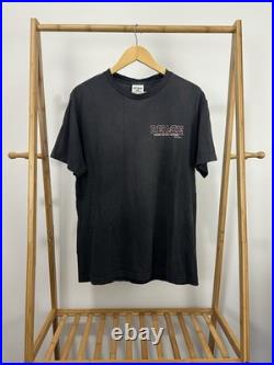 VTG Peace Through Superior Firepower Gun AR-15 MP5 Faded Thrashed Worn T-Shirt L
