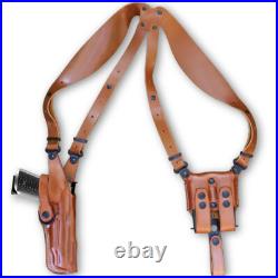 Vertical Leather Shoulder Holster Fits H&K VP9 Match 9mm 5.51 Barrel #1663#